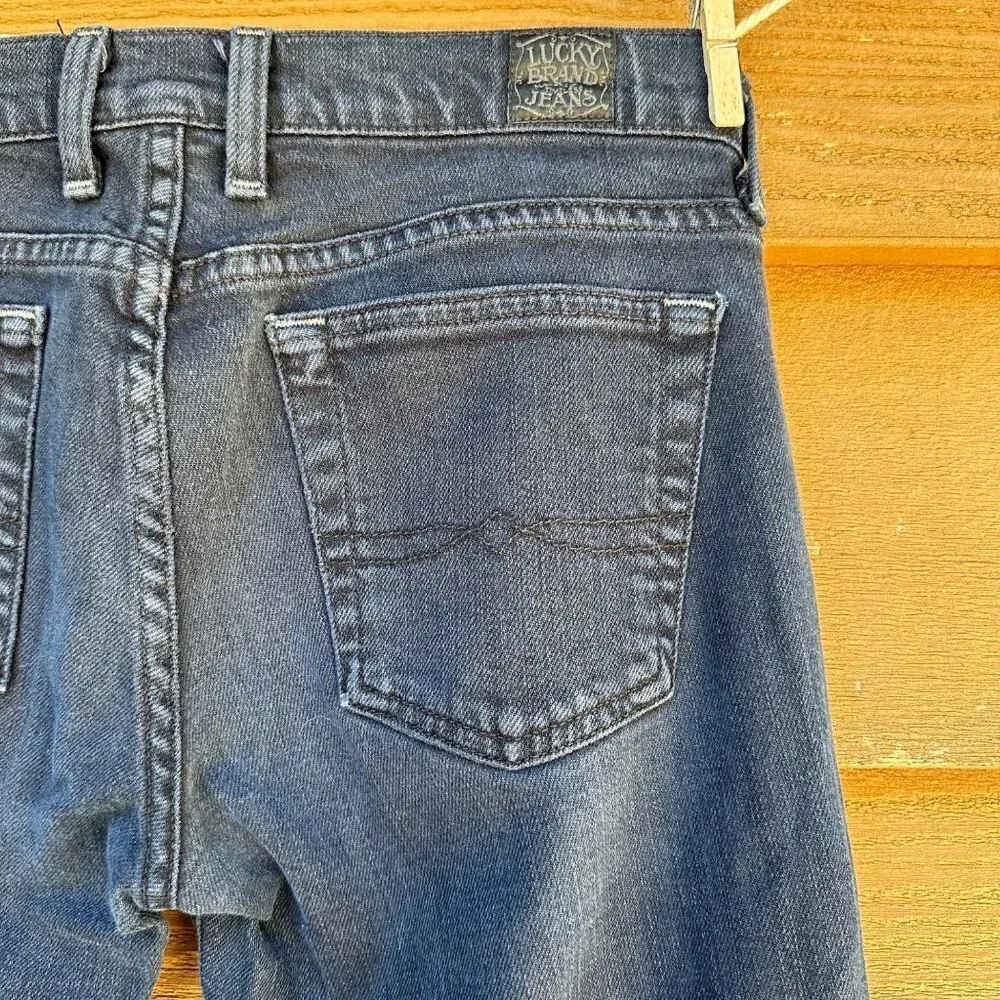 Lucky Brand Flare Bell Bottom Dark Blue Jeans Size 4 - Picture 11 of 14